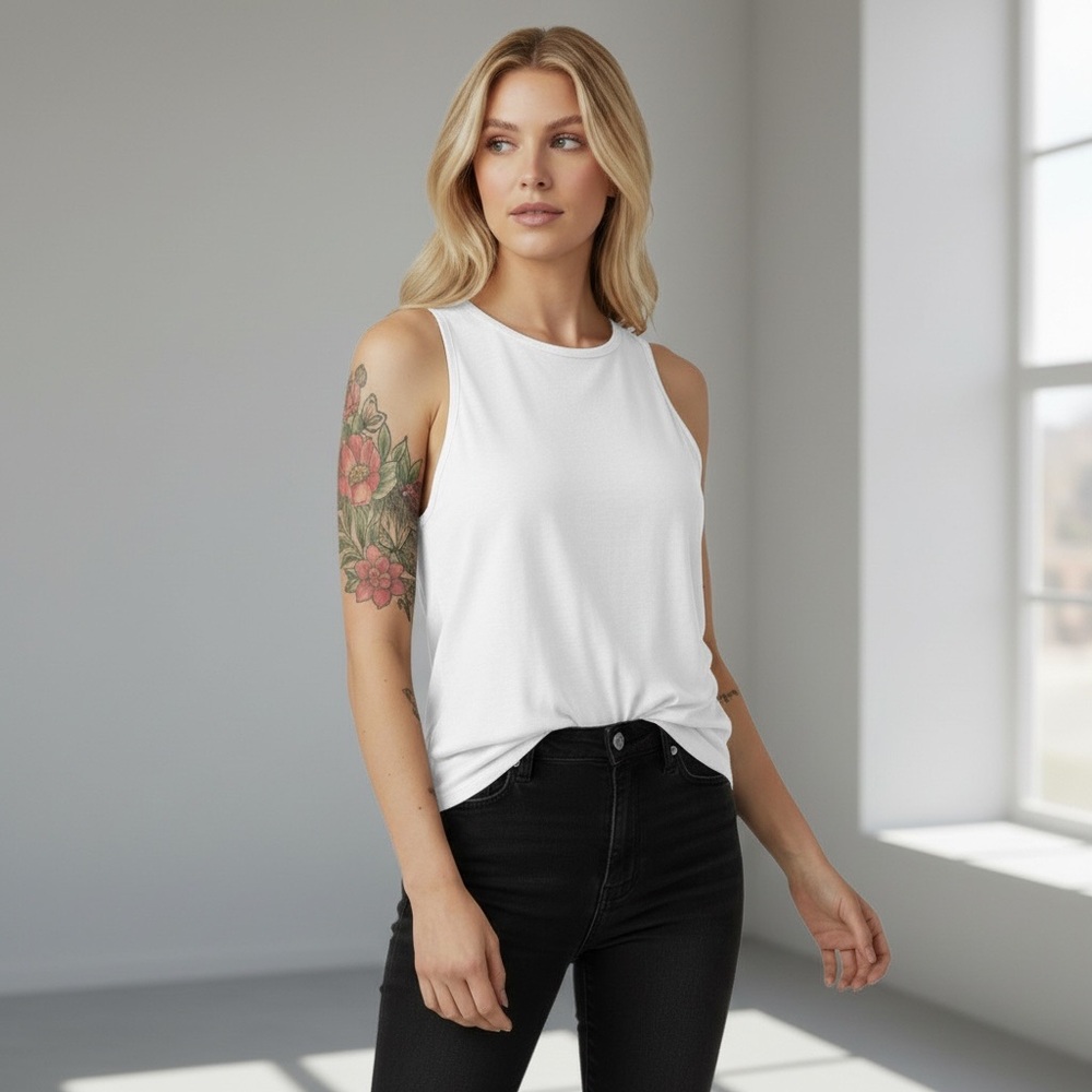 AVIA | White Racerback Athletic Tank Top